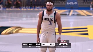 NBA 2K25 In Season Tournament Mode  WARRIORS vs MAVERICKS FULL GAME HIGHLIGHTS [upl. by Valenka]