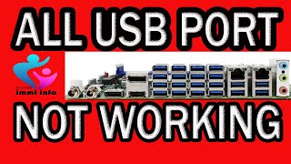 ALL USB PORTS NOT WORKING CASE STUDY [upl. by Irra]