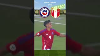 GRAN PASE en PROFUNDIDAD en el GOLAZO de Yastin CUEVAS Chile SudamericanoSub15 futbolchileno [upl. by Notgnilra]