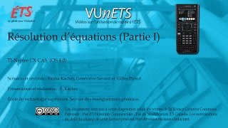 Vidéo 6  Résolution d’équations Partie I [upl. by Clarhe]