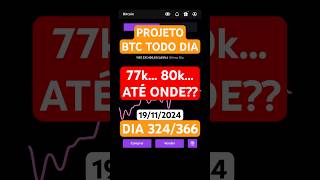 PROJETO BITCOIN TODO DIA 324366 BTCTodoDia Criptomoedas Altcoins Investimentos 100k Bitcoin [upl. by Borg]