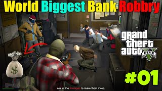 Epic GTA 5 Bank Robbery Mission 💰 Mastermind Heist Gameplay Full Walkthrough [upl. by Nava]