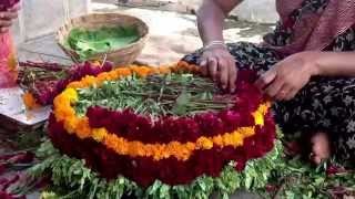 Making of bathukamma  my village show [upl. by Buzzell]