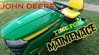 Ultimate John Deere X350 Deck Maintenance johndeere x350 [upl. by Alberik]