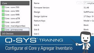 QSYS SP Descripción de Software Parte B Configuración de un Core Y de un IO Frame [upl. by Esenwahs]