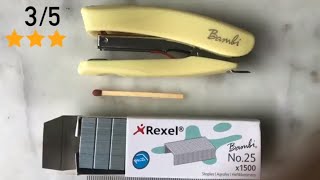 🔇 Rexel Bambi Mini Stapler — very tiny slightly flimsy [upl. by Jezreel]