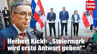 Kickl „Steiermark wird erste Antwort geben“  kronetv NEWS [upl. by Hartill]