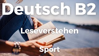 Deutsch B2 Leseverstehen 📖 – Sport  Telc B2 Lesen  Deutsch lernen  Learn German [upl. by Aramois508]