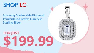 Lab Grown Diamond Pendant Necklace in Platinum Over Silver 050 ctw [upl. by Ainsworth]