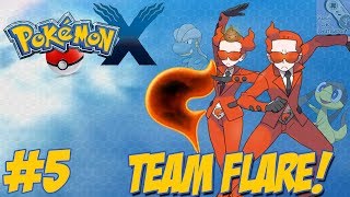 Pokémon X  Nova Jornada 5  Encontrando o Team Flare  Escolhendo um Fóssil  Ambrette Town [upl. by Atiniuq853]