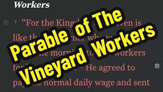 Parable of The Vineyard Workers [upl. by Akiemat]