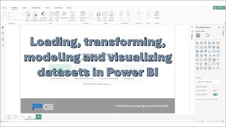 Loading transforming modeling and visualizing datasets in Power BI [upl. by Leinaj]