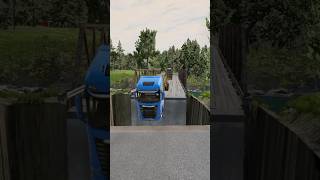 Segra Truck vs Giant Pothole beamngdrive beamng beamngcrash [upl. by Ased838]