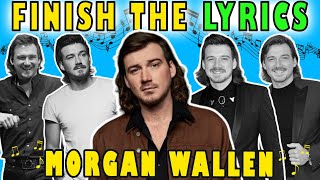 Finish The Lyrics Morgan Wallen Country  Country Music Quiz [upl. by Howard]