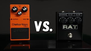 Boss DS1 VS ProCo Rat 2  Guitar Pedal Sound Comparison [upl. by Ayoral970]