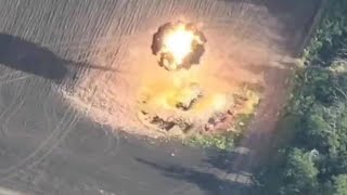 Moment of HIMARS Ukraine Strikes Russian BM21 Grad with M31A1 GMLRS Rocket [upl. by Ama]