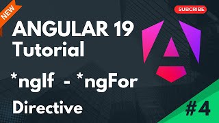 Angular 19 Tutorial  What is Structural Directive in Angular  ngIf ngFor  Part 4 [upl. by Anawed]