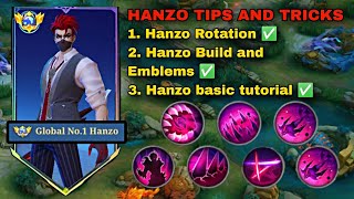 NEW HANZO TIPS AND TRICKS 2024  how pro hanzo rotates  MLBB [upl. by Bagger]