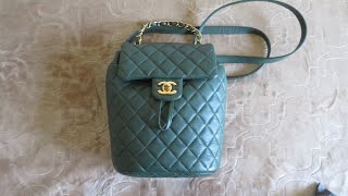 Chanel Mini Urban Spirit Backpack  Overview amp What fits [upl. by Uella]