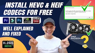 How to install and Fix HEVC H265  Codecs on Premier Pro Real Solution [upl. by Swart]