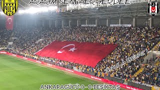 ANKARAGÜCÜBEŞİKTAŞ ZİRAAT TÜRKİYE KUPASI YARI FİNAL İLK MAÇ GECEKONDU TRİBÜN [upl. by Asatan991]