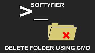 How to Delete Folder Using CMD  Advanced Deletion Techniques  Softyfier [upl. by Files]