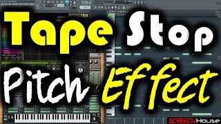 TAPE STOP TUTORIAL  How to Make Tape Stop Effect in FL Studio Pitch Effect FL Studio Hardstyle Lead [upl. by Griff]