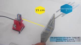 Programación Sensor fotoeléctrico CONTRINEX medición de Distancia [upl. by Imij]