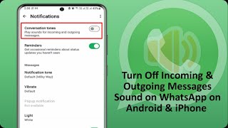 How to Turn Off Sent Message Sound on WhatsApp [upl. by Oys193]