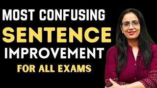 Most Confusing Sentence Improvement For all Exams  English Grammar Tricks  English With Rani Mam [upl. by Ferro]