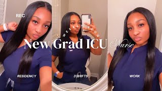 3 12 hour shifts in the ICU  New grad nurse vlog 🩺 [upl. by Carleen]