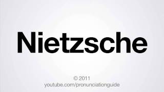 How to Pronounce Nietzsche [upl. by Nelo531]