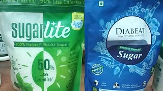 Sugarlite Blended Sugar vs Diabeat Diabetic Sugar [upl. by Petulia]