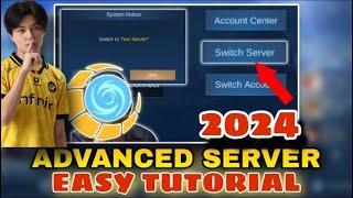 HOW TO ACCESS ADVANCED SERVER IN MOBILE LEGENDS 2023  Easy Tutorial 100 Working [upl. by Asli]