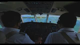 Landing a Private Jet on Palmyra Atoll Cockpit view [upl. by Bettine]