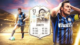 FIFA 22 Pupi Zanetti Icon Moments En Fut Champions Esta ROTO De MC  Ataque Y Defensa En Una Carta [upl. by Sheaff122]