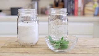 How to make Flavored Simple Syrups  Mint Simple Syrup Recipe [upl. by Ibbie109]