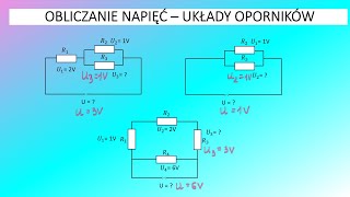 Obliczanie napięć układy oporników [upl. by Ecila785]