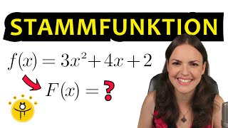 STAMMFUNKTION Polynomfunktion – Integral Polynom ganzrationale Funktionen integrieren [upl. by Latsyrk]