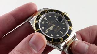 PreOwned Rolex Submariner 16803 Luxury Watch Review [upl. by Rafiq]