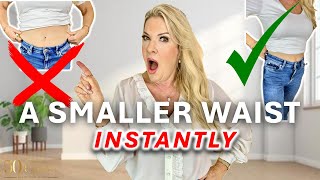 HOW TO MAKE YOUR WAIST LOOK SMALLER NO MATTER WHAT SIZE YOU ARE [upl. by Drews320]