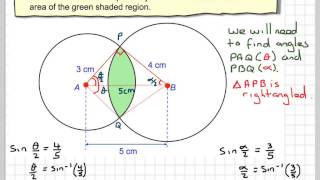 55 The area of intersecting circles [upl. by Adah150]