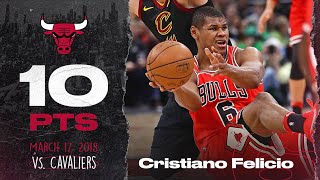 Cristiano Felicio DOUBLE DOUBLE vs Cleveland  Chicago Bulls [upl. by Noella375]