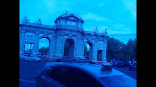 La Puerta de Alcalá Rotonda de la Plaza de la Independencia Puerta Real a Madrid España [upl. by Ael279]