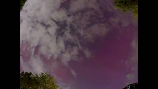 Time lapse of Aurora Borealis from Putnam County West Virginia on May 10 2024 in rare G5 geo storm [upl. by Ynnob159]