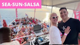 Croatian summer salsa festival Boat party 🎉 Rovinj 2023 [upl. by Nashoma]