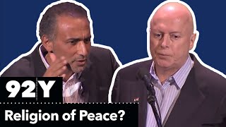 Christopher Hitchens and Tariq Ramadan Debate Is Islam a Religion of Peace [upl. by Arakihc]