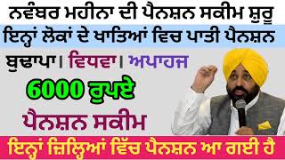 2500 pension scheme for punjab 2024  2500 budhapa pension1000 pension scheme in punjab 2024 [upl. by Flam740]