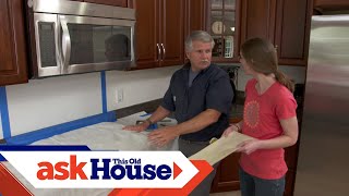 How to Install a Simple Tile Backsplash  Ask This Old House [upl. by Lynea]