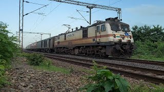 WAP 7 Locomotive of 12245 Howrah SMVT Duronto Express passing through Gopalpur Cuttack train loco [upl. by Wiencke]